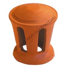 Lanterne petit modèle conique 100 (Section d'aération 30 cm2) Ambre